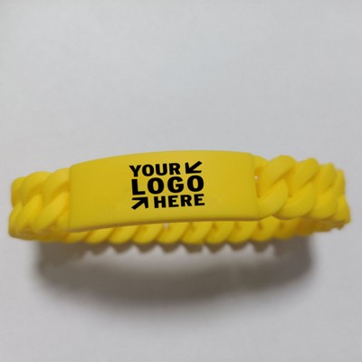 Twisted Silicone Wristband Twisted Silicone Wristband Twisted Silicone Wristband