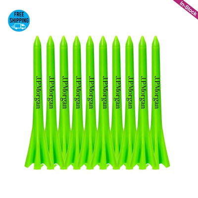 10 Premium Prong Golf Plastic Tees 2-3/4''