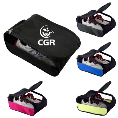 Portable Golf Shoes Bags Zippered Carrier Bags for Storing Sports Accessories