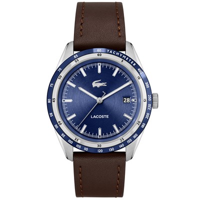 Lacoste™ Everett Gentlemen's Stainless Steel Watch w/Navy Blue Dial