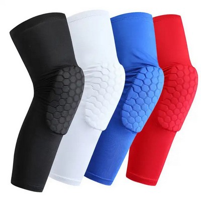 Exercise Leg Compression Basketball Honeycomb Knee Pad