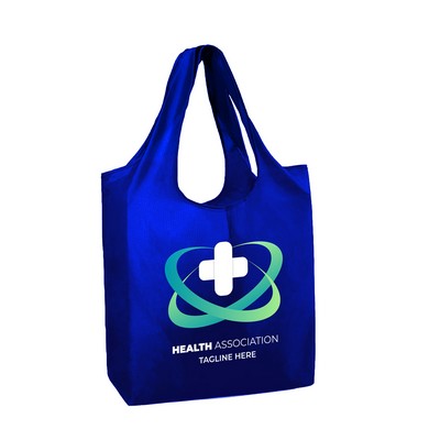 Foldable Polyester Tote Bag with Heat transfer Print