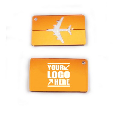 Airplane Styling Aluminum Luggage Tag Baggage Tag