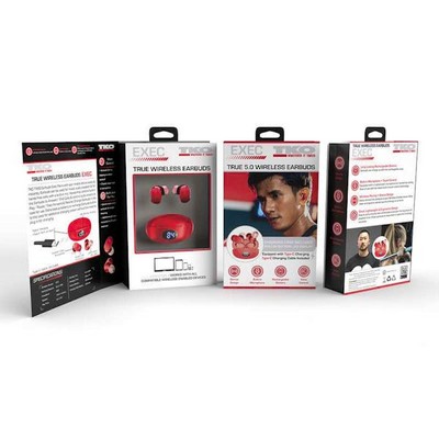 Exec Sport TWS Wireless Earbuds - Red (Case of 24)