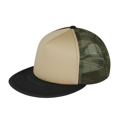 Mega Cap™ Flat Bill Snapback Trucker Cap