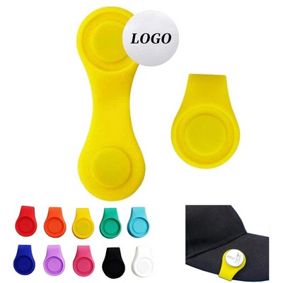 Silicone Magnetic Hat Clip with Custom Metal Ball Marker Sets