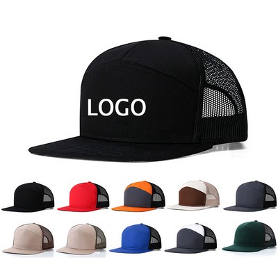 Mesh Flat Brim Baseball Cap