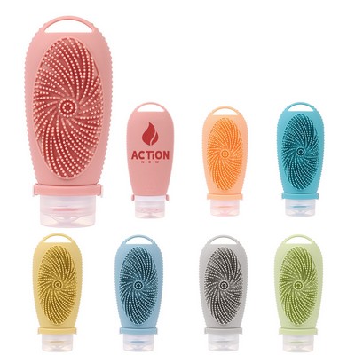 Scalp Massager Brush Silicone Pump Dispenser Bottles