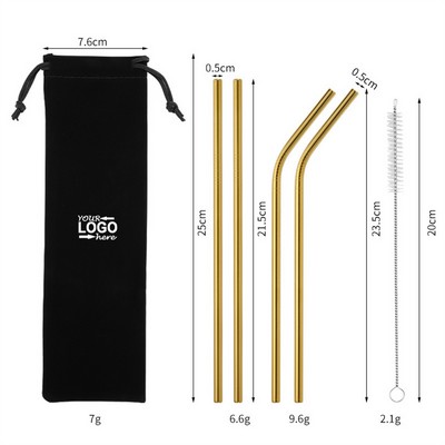 304 Stainless Steel Straw Set