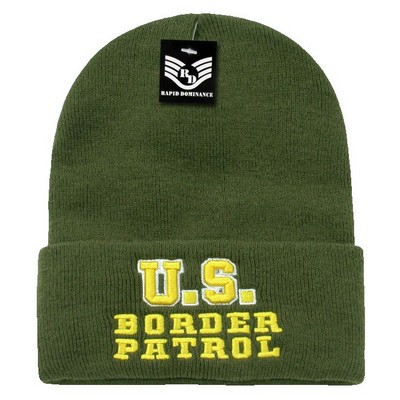 Rapid Dominance US Border Patrol Knit Cap Beanie w/Cuff