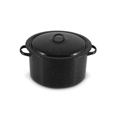 Black Stock Pot with Lid