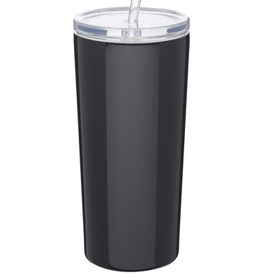 Mira Stainless Steel Tumblers with Straw 16 oz