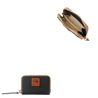 Dooney & Bourke Pebble Grain Zip Around Credit Card Case