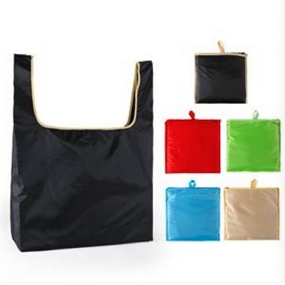 Portable Oxford folding tote shopping bag