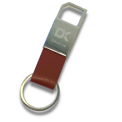 Vegan Leather Keychain w/Clip