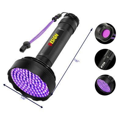 Blacklight Flashlight 128 LED UV Flashlight