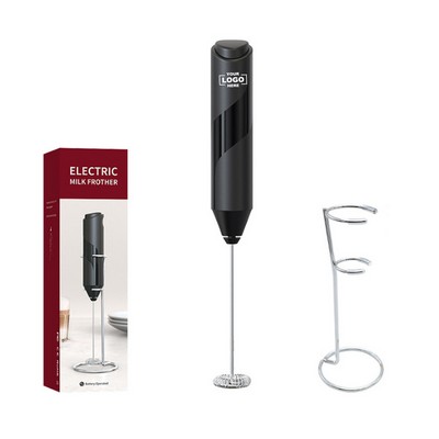 Electric Handheld Coffee Frother and Egg Beater with Stand