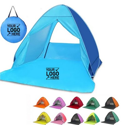 Portable Pop-Up Beach Tent for Outdoor Sun Shade