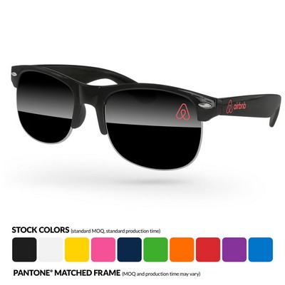 Club Sport Promotional Sunglasses W/ Temple Imprint