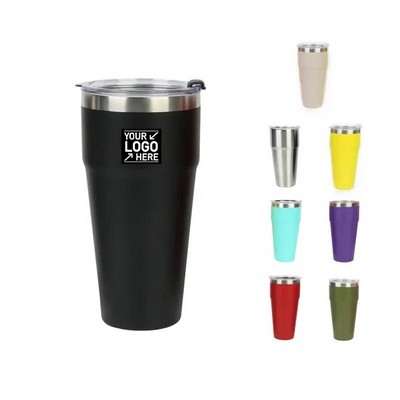 26 oz Stackable Cup with Straw Lid