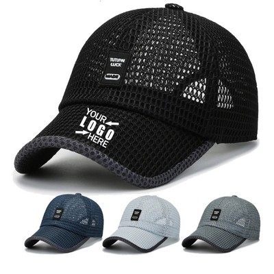 Summer Quick Dry Mesh Sport Baseball Cap