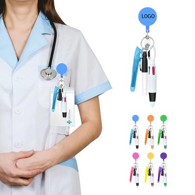 Portable Retractable Nurse Pen Set