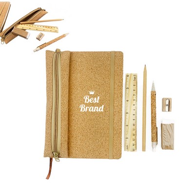 Eco-Friendly Cork Notebook Set