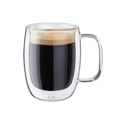 JA Henckels Sorrento Plus 2-Piece Double-Wall Glass Double Espresso Mug Set