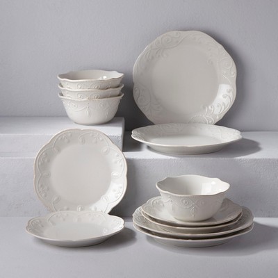 Lenox French Perle 12Pc Dinnerware Set White