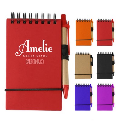 Pocket Kraft Spiral Notebook Kit