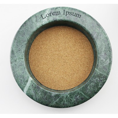 Green Marble Grande Wine Bottle Coaster