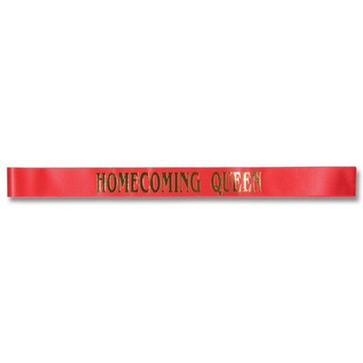 3"x 72" Stock "Homecoming Queen" Sash