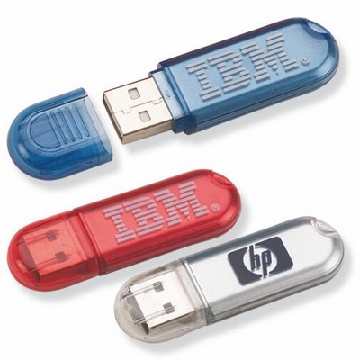 Mini USB Flash Drive w/Key Chain (64 MB)