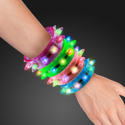 Flashing Spiked Cuff Bracelet - BLANK