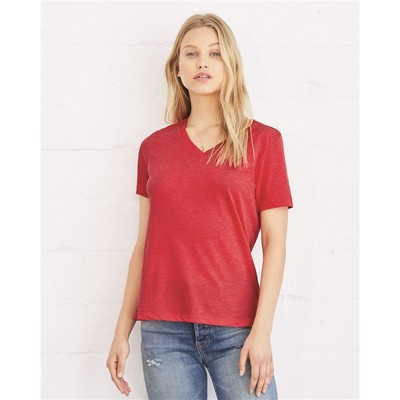 Bella+Canvas® Women's Relaxed Jersey V-Neck Tee