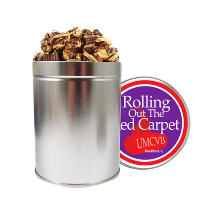 Gourmet Popcorn Tin (Quart) - Peanut Butter Cup Popcorn