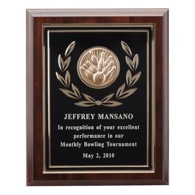 Plaque w/Black Plate Takes Insert (8"x 10")