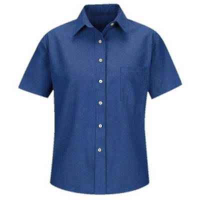 Red Kap™ Women's Short Sleeve Oxford Dress Shirt - French Blue