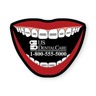 Mouth W/Braces Stock Shape Vinyl Magnet - 20mil