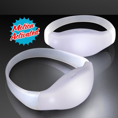 Light Up Motion Activated White LED Bracelet - BLANK