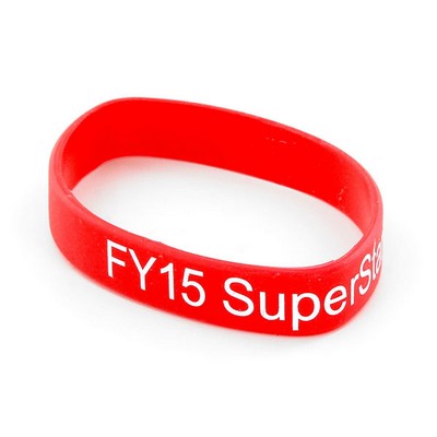 1/2" Silicone Wristbands/Printed 1 color