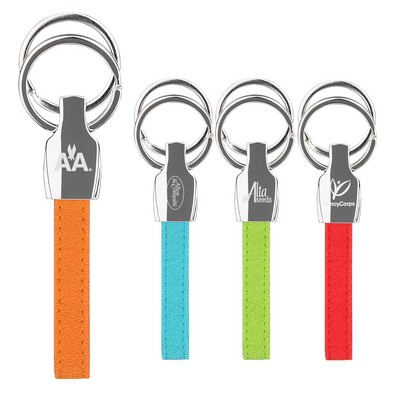 iPosh PU Valet Key Chain - Orange