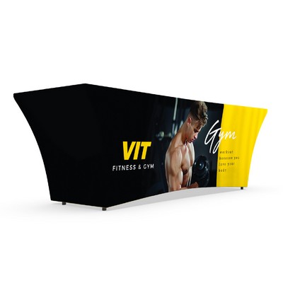 8Ft Dye Sublimated Stretch Fit Table Cover