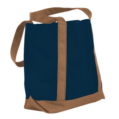 Reinforced Dyed Duck Canvas Boat Tote (13"x12")