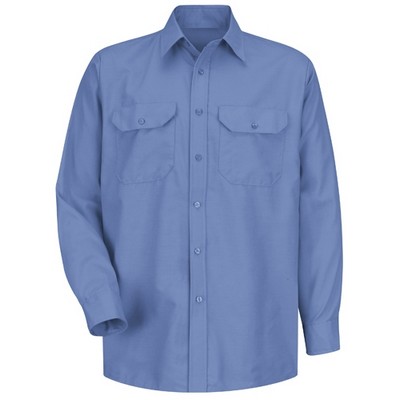 Red Kap™ Men's Long Sleeve Solid Dress Uniform Shirt - Petrol Blue