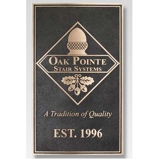 Bronze Cast Plaque w/Matte Texture