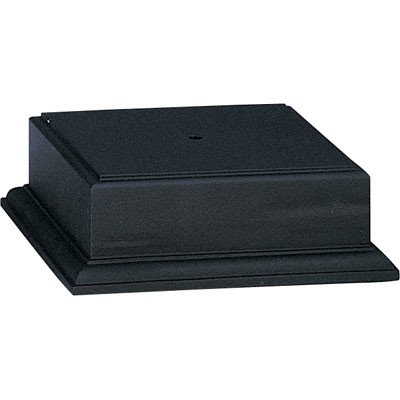 Black Bowl or Cup Platform Base (5¾" x 5¾" x 2-1/8")