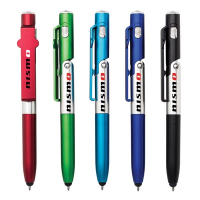 Brookline 4-in-1 Ballpoint Pen w/Stylus