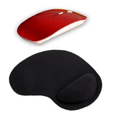 Kidder iBank® 2.4GHz Wireless Mouse + Wrist Rest Mouse Pad