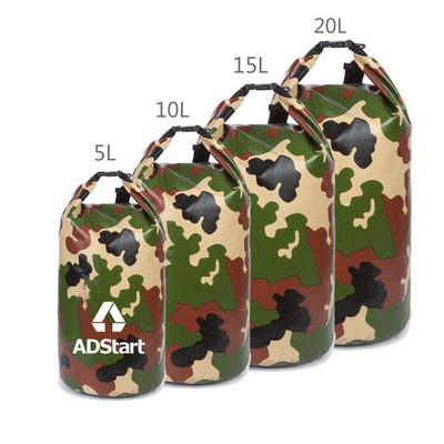 5L Camouflage Foldable Waterproof Tube Bag/Dry Bag